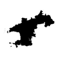 preseli Pembrokeshire Karte, Kreis von Wales. Vektor Illustration.