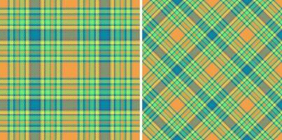 Textil- Muster prüfen von Hintergrund Textur Stoff mit ein nahtlos Plaid Tartan Vektor. vektor