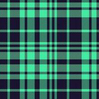 Textur prüfen Vektor von Tartan nahtlos Muster mit ein Textil- Plaid Hintergrund Stoff.