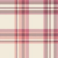 Hintergrund Textil- Plaid von Stoff Textur Tartan mit ein Vektor nahtlos Muster überprüfen.