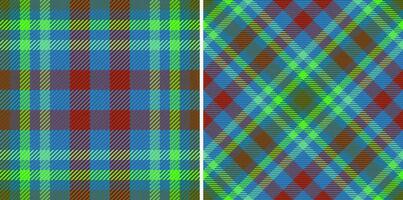 kolla upp vektor tartan av pläd sömlös textil- med en mönster textur tyg bakgrund.