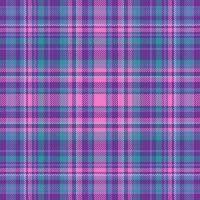 Muster Textil- Tartan von Hintergrund Vektor prüfen mit ein nahtlos Textur Stoff Plaid.