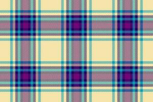 prüfen Textur Hintergrund von nahtlos Plaid Vektor mit ein Muster Textil- Tartan Stoff.