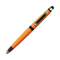 Gelb Kugelschreiber Stift Symbol isoliert vektor