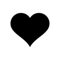 kärlek hjärta ikon isolerat på vit bakgrund vektor
