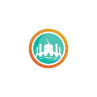 Moschee Ramadhan und islamisch Design arabisch Logo vektor