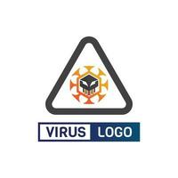 virus corona virus vektor och mask design logo viral vektor och design ikon symbol