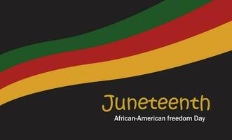 juneteenth frihetsdag bakgrundsdesign vektor