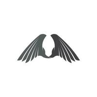 Falcon Wings Logo Vorlage Vektor Icon Logo Design App