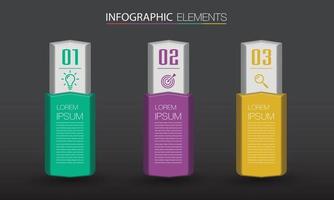 modern textruta mall banner infographics vektor