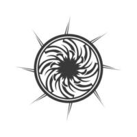 Stammes-Muster-Tätowierungs-Vektorkunstdesign, Tätowierungs-Stammes- abstrakte Hülse, Skizzenkunstdesign lokalisiert auf weißem Hintergrund, einfaches Logo. vektor