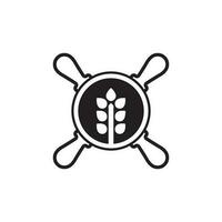 Kuchen und Bäckerei-Symbol-Logo-Design-Lebensmittel-Vektor-Brot-Vektor und Symbol und Symbol-Lebensmittel vektor
