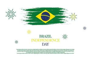 glücklich Unabhängigkeit Tag Brasilien 7 .. September Hintergrund Design mit Text Raum Bereich. vektor