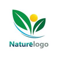 Blatt-Logo-Design-Vektor für Natursymbol-Vorlage editierbar, grünes Blatt-Logo-Ökologie-Naturelement-Vektorsymbol. vektor