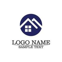Immobilien- und Wohngebäude-Logosymbole-Vorlage vektor