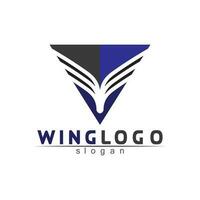 Falcon Wings Logo Vorlage Vektor Icon Logo Design App