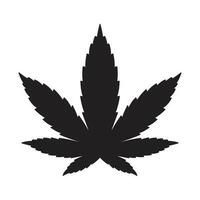 Marihuana Vektor Cannabis Blatt Gras Logo Symbol Grafik Illustration