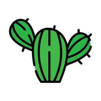 Kaktus Pflanze Symbol isoliert Design vektor