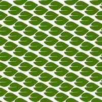 en mönster av grön löv pekande i ett riktning. bakgrund för utskrift på miljö- ämnen. färsk teman av vår, natur, blommande. botanisk sömlös mönster, ritad för hand rader, konstnärlig vektor