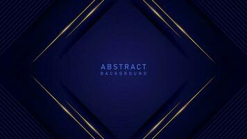 abstrakt modern blå bakgrund med ram och guld linje. lyx elegant tema design vektor illustration eps10