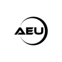 aeu Brief Logo Design im Illustration. Vektor Logo, Kalligraphie Designs zum Logo, Poster, Einladung, usw.