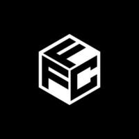 FCF-Brief-Logo-Design in Abbildung. Vektorlogo, Kalligrafie-Designs für Logo, Poster, Einladung usw. vektor