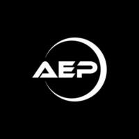 aep Brief Logo Design im Illustration. Vektor Logo, Kalligraphie Designs zum Logo, Poster, Einladung, usw.