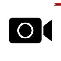 Kamera Video Glyphe Symbol vektor