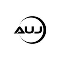 auja Brief Logo Design im Illustration. Vektor Logo, Kalligraphie Designs zum Logo, Poster, Einladung, usw.