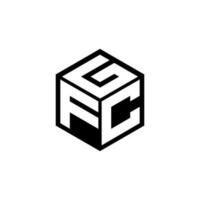 FCG-Brief-Logo-Design in Abbildung. Vektorlogo, Kalligrafie-Designs für Logo, Poster, Einladung usw. vektor
