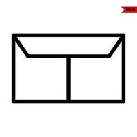 E-Mail-Liniensymbol vektor