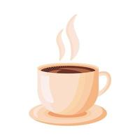 Kaffeetasse trinken detaillierten Stil vektor