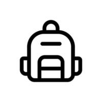 einfach Rucksack Symbol. das Symbol können Sein benutzt zum Webseiten, drucken Vorlagen, Präsentation Vorlagen, Illustrationen, usw vektor