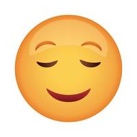 glückliche Emoji Gesicht klassische flache Stilikone vektor