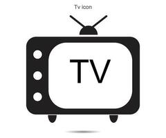 TV ikon vektor illustration