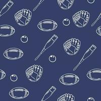 amerikanisch Fußball Hintergrund Design Vektor Bild. wiederholen Fliese Hintergrund von Rugby Bälle nahtlos Muster Textur