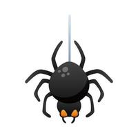 erniedrigende Stilikone der Halloween-Spinne vektor