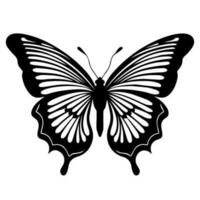 Schmetterling tätowieren Totem Vektor Symbol, Illusionen Muster Flügel.