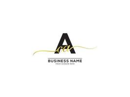 företag aca signatur brev logotyp ikon vektor stock