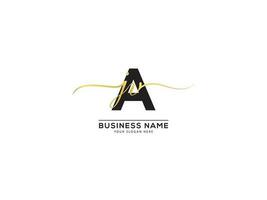 Initiale Unterschrift ajv Logo Brief Design zum Geschäft vektor