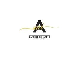 Monogramm Unterschrift Briefe ami Logo Design Vektor Symbol