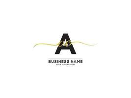 monogram signatur aoc företag logotyp brev vektor konst