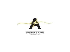 monogram signatur aop företag logotyp brev vektor konst