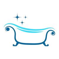 Badewanne Logo Symbol Design vektor