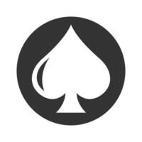 Poker, Kasino Logo Design vektor