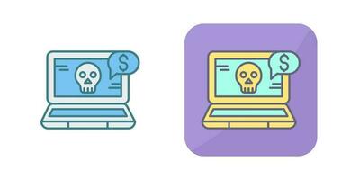 Vektorsymbol für Online-Betrug vektor
