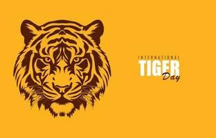 internationell tiger dag, vektor illustration