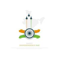 Unabhängigkeit Tag Indien, Vektor Illustration