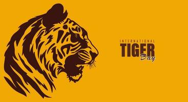 International Tiger Tag, Vektor Illustration