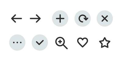 hemsida eller mobil app funktionell ikoner. gränssnitt ikoner. vektor skalbar grafik